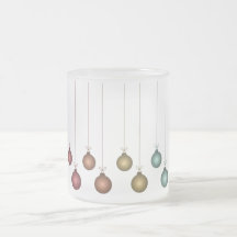 Frosted Hanging Christmas Balls Mug