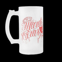 Frosted Mug-Mardi Gras mugs