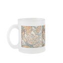 Frosted Mug:  Mucha - Language of Flowers