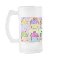 Frosted, Mugs - Pop Art Cupcakes