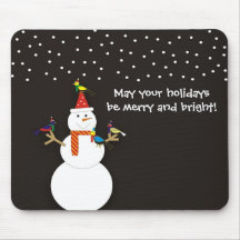 Frosty and Friends Holiday Mousepad