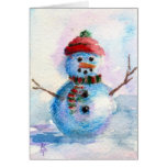 Frosty blank card
