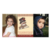 Frosty Holiday Photo Card