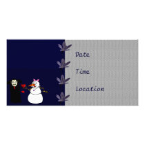 Frosty Love Customized Photo Card