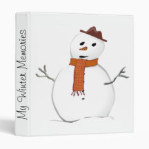 Frosty Snowman Binder