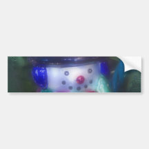 Frosty Snowman Ornament Bumper Stickers