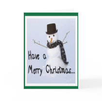 Frosty The Snowman Humourous Christmas Card