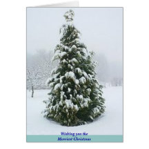 Frosty Tree Christmas Card