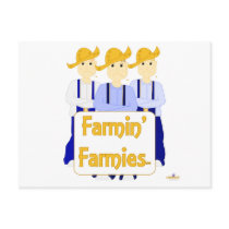 Frowning Farmies BRB Blue Pants Farmin Farmies Postcard