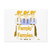 Frowning Farmies BRB Brown Pants Farmin Farmies Post Card