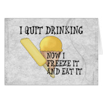 Frozen Beer Greeting Card