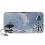 Frozen Blue Alien Landscape Speaker