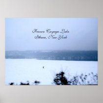 Frozen Cayuga Lake print
