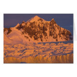 frozen glacial mountain landscape along the cards
