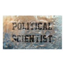 Frozen Ice Political Scientist Business Card