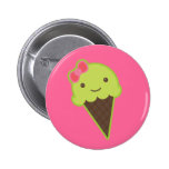 Frozen Kawaii in a Cone Pinback Buttons