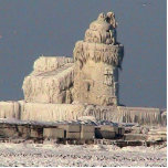 Frozen Lighthouse, Cleveland Photo Cutouts
