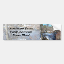 Frozen Wetlands Pond Bumper Sticker