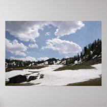 Frühling in den Alpen Plakatdruck