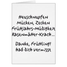 Frühling - spring karte