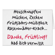 Frühling - spring karte