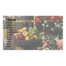 Fruit and flower arrangements business cards