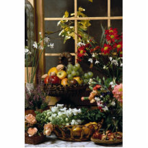 Fruit and flower arrangements photo sculpture