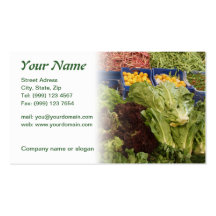 Fruit and vegetables business card