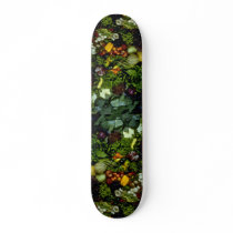 Fruit and vegetables skateboard deck