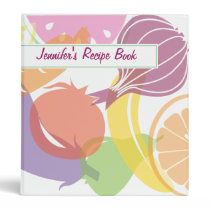 Fruit and Veggie Recipe Book binders