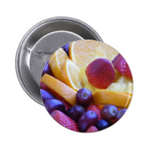 Fruit Bowl Pinback Buttons