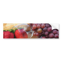 Fruit Bread And Wine Picnic Bumper Sticker