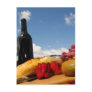 Fruit Bread And Wine Picnic Postcard
