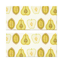 Fruit Design Apples Pears Avocados Kitchen Gifts Stretched Canvas Print