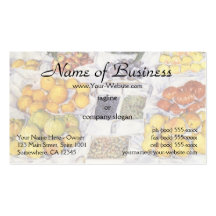 Fruit Displayed on a Stand by Gustave Caillebotte Business Card Templates
