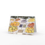 Fruit Displayed on a Stand by Gustave Caillebotte Greeting Card