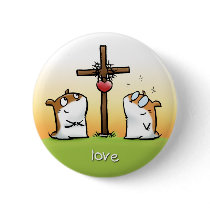 Fruit of the Spirit Button Badge (Love)