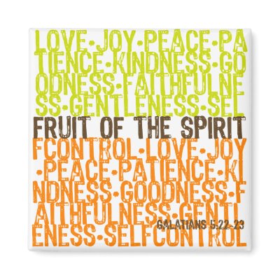 Fruit of the Spirit Magnet by bubblegumdesigns