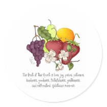 Fruit of the Spirit Round Sticker