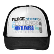 Fruit of the Spirit Trucker Hat (blue print)