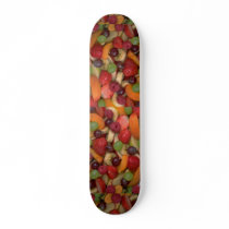 Fruit salad, close-up custom skateboard