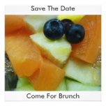 Fruit Salad, Save The Date, Come For Brunch Personalized Announcement
