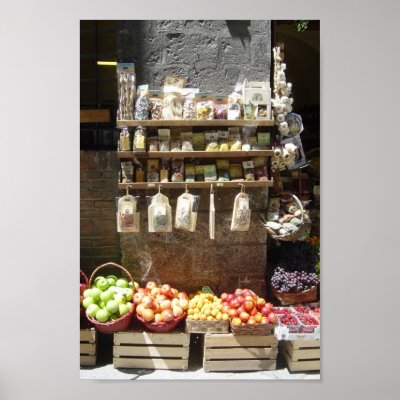 Fruit Stand Print by jenpompa