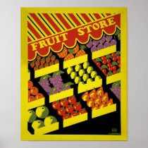 Fruit Store- WPA Poster -
