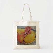 Fruit sur le plateau argenté sac