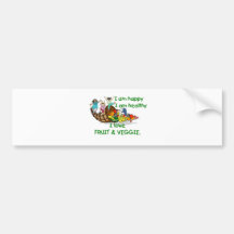 FRUIT & VEGGIE KIDS.jpg Bumper Sticker
