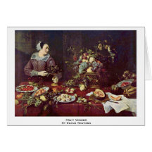 Fruit Vendor By Frans Snyders Cards