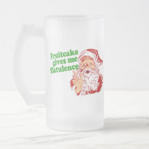 Fruitcake Makes Santa Fart Mug