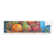 Fruits and Sunflower Painting Art - Multi Bumper Sticker