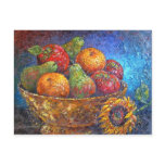 Fruits and Sunflower Painting Art - Multi Postcards